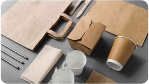 various paper products laid out on a table